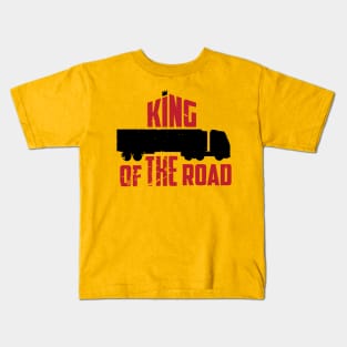 King of the road (black) Kids T-Shirt